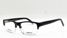 ON GUARD OG-015 GLOSS BLACK CLEAR SAFETY AUTHENTIC EYEGLASSES 52-17