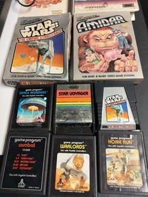 Atari 2600 Console Bundle w/ 8 Games, Box, Paddles, Joysticks, Power Adapter 