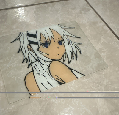 Maka Albarn Soul Eater Vinyl Sticker Decal, Glossy Multicolor Glow in Dark