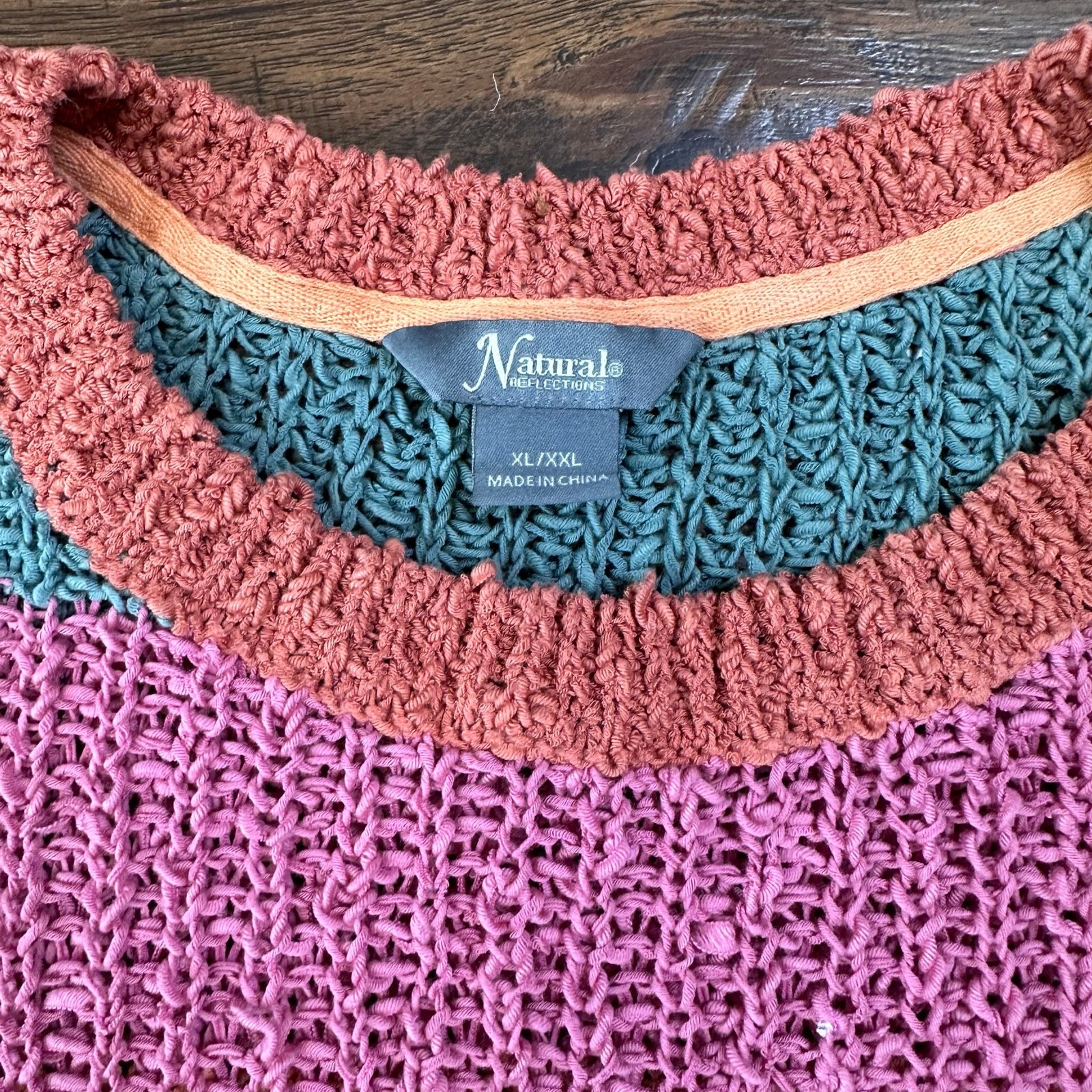 Natural Reflections Multi Colourblock Pullover Sw… - image 5