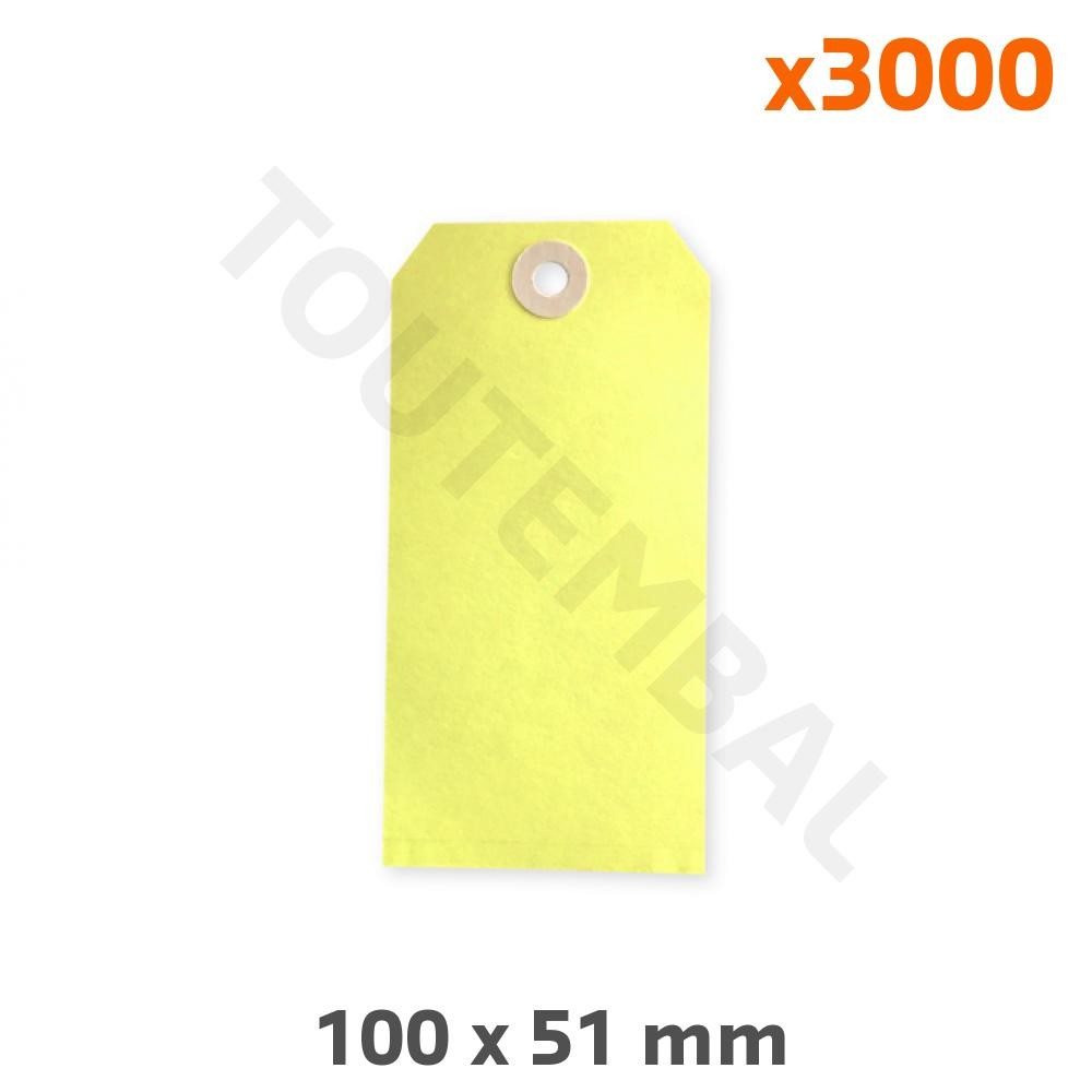 Étiquette carton jaune 100x51 mm pour stopper les erreurs de tri de colis