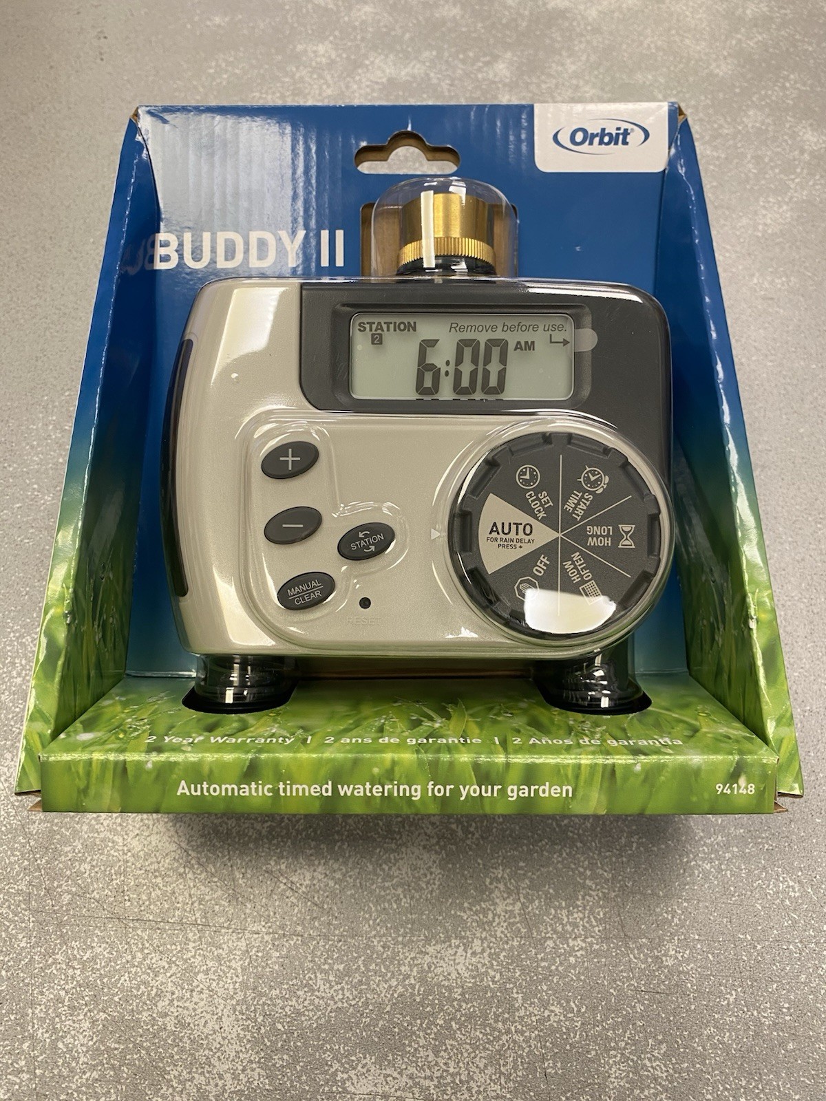 ORBIT CENTRALINA A BATTERIA IRRIGAZIONE PROGRAMMATORE GIARDINO BUDDY 2 STAZIONI