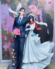 LC Studio Attack on Titan Eren Jaeger Mikasa Ackerman Wedding Resin Statue 1/6