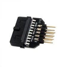 New Panel Plug Connector USB3.0 20-pin To USB2.0 9-Pin Adapter For Mainboard.