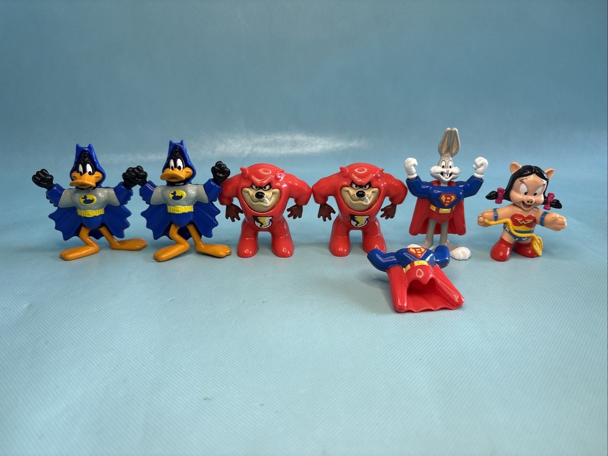 90s Mcdonalds Super Looney Tunes Superhero Happy Meal Toys 1991