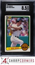 1983 DONRUSS #586 WADE BOGGS RC RED SOX HOF SGC 8.5