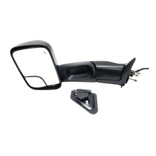 Pair Tow Mirrors Pwr Htd Mnl Fold Textured Black Dodge Ram 1500/2500/3500 98-02