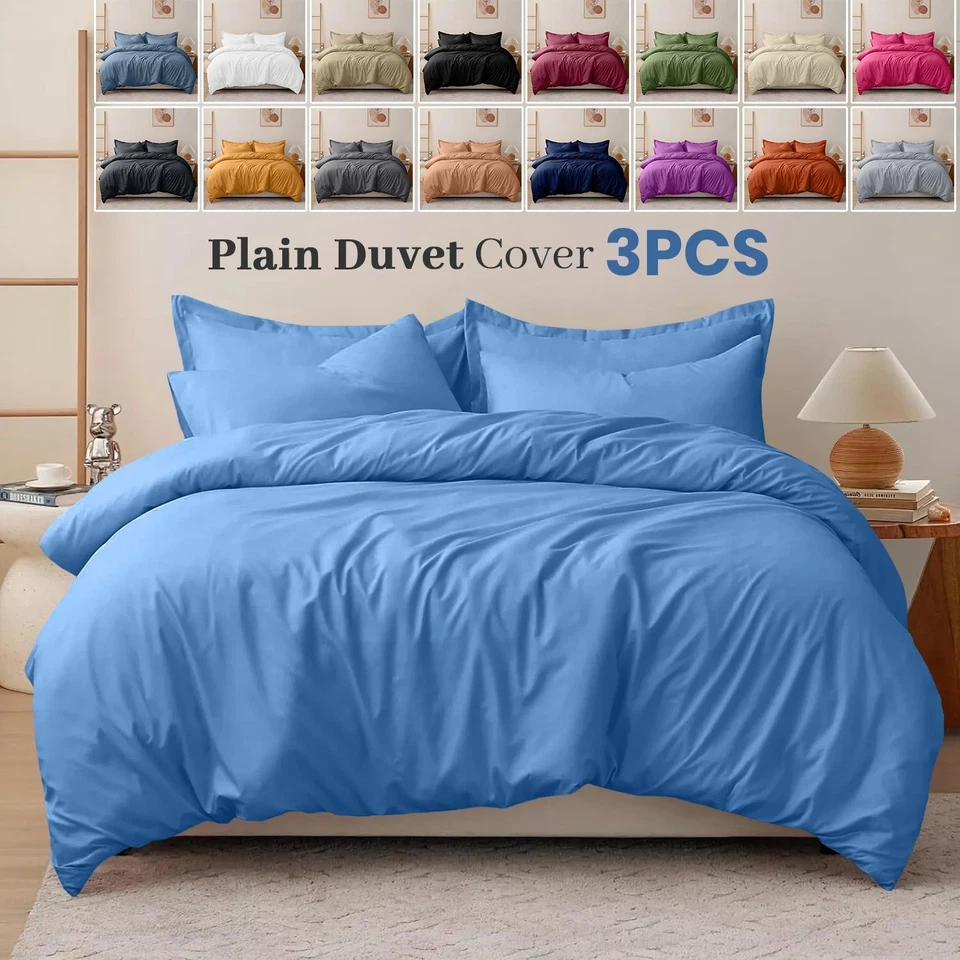 BOURNLONDON Winter Duvet Quilt Cover With Pillowcase Luxury Bedding Set Double King UK Size