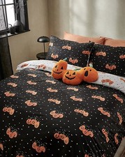 Pumpkin Squad Print Easycare Duvet Set Single