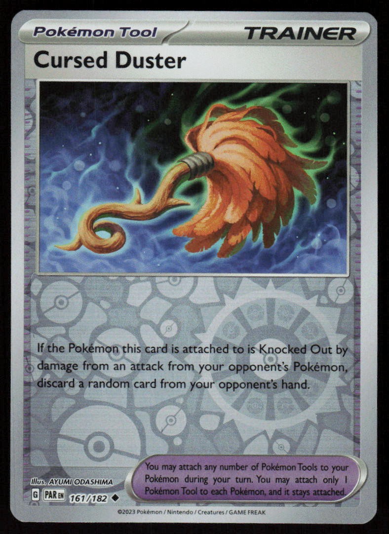 Cursed Duster 161/182 Uncommon Paradox Rift Pokemon Reverse Holo Near Mint