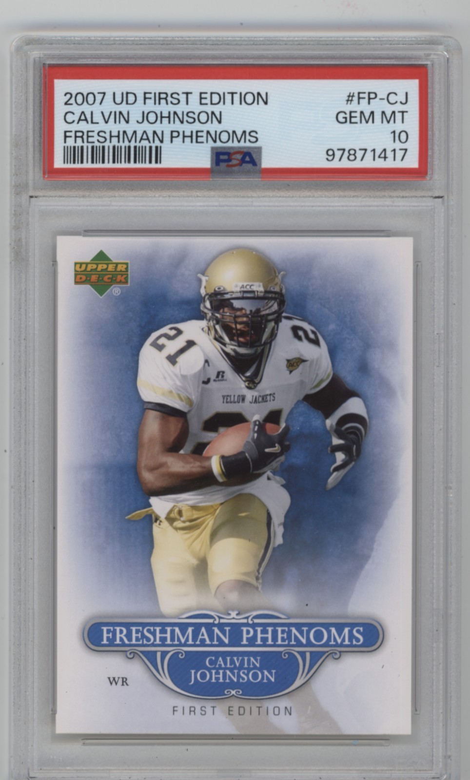 Calvin Johnson Upper Deck First Edition Freshman Phenoms #FPCJ Base