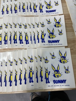 Vintage Bunny Bread Stickers Bunny Bread Of Defiance, Ohio Peel Vintage Bunny Bread Stickers Bunny Bread Of Defiance, Ohio Peel