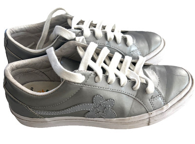 Converse One Star OX Golf Le Fleur 3M Metallic Silver Women's  8 Tyler Creator