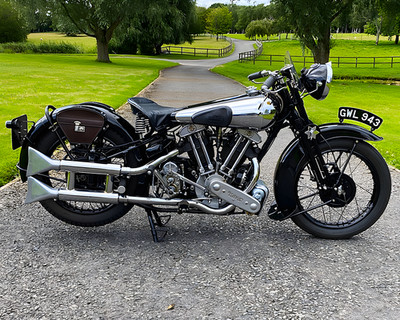 BROUGH SUPERIOR 1938 SS100 8''x10'' Photograph