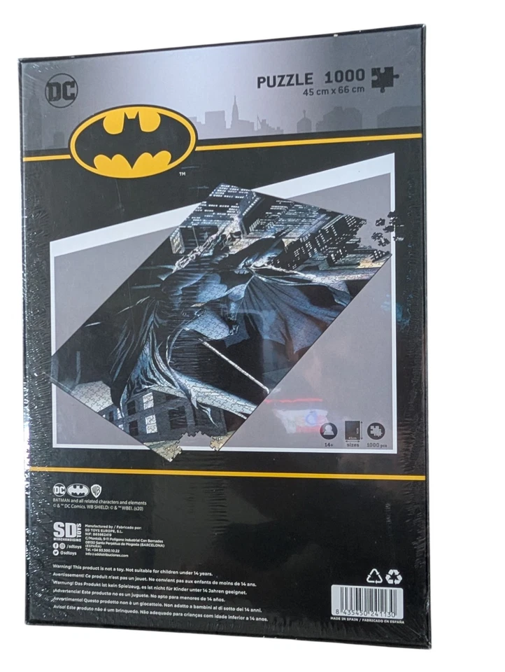 DC Comics Batman 1000 Piece Jigsaw Puzzle - 241130 - Brand New — 第 3/4 张图片