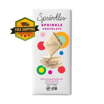 Sprinkles Premium White Chocolate Bar with Colorful Sprinkles