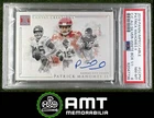 Patrick Mahomes II Auto PSA 8 2019 Panini Impeccable White 1/1 Silver Creations