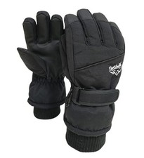 Men's Winter Ski Gloves - Waterproof Anti-Slip with Fleece Large Black88-l