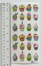Violette Collection - FOIL CUPCAKES - 1 Sheet of Cupcakes Stickers C111