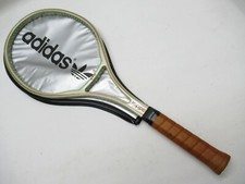  NOS VINTAGE ADIDAS "GTO" GRAPHITE TENNIS RACQUET 4 5/8 W/ ORIGINAL COVER