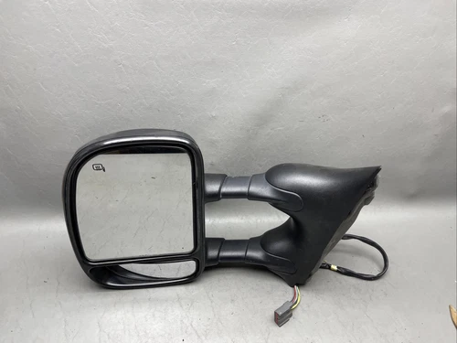 Driver Left Side View Mirror Power Dual Arms  2002-2007 Ford F250 F350 Damaged