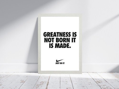 Póster Nike - La grandeza no nace, está hecha - Impresión de actitud positiva #061 - Imagen 10 de 17