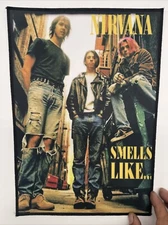 Nirvana Grunge Band Large Back Patch: 14 1/2” X 11”, Digital Print, Sew On, New