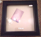 Queenwest Trading Co Black Enclosed Bulletin Board w/Glass Door 15 3/4 x 15 3/4"