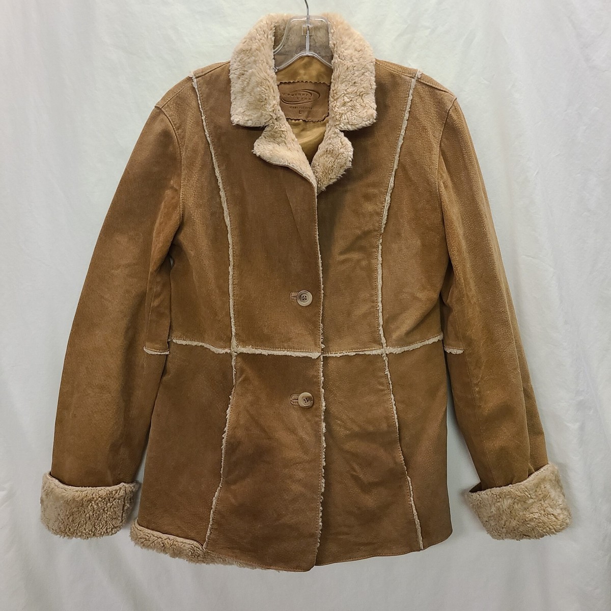 ジャケット・アウター Her lip to Shearling-Trimmed Suede Coat herlipto○Shearling-Trimmed Suede Coat