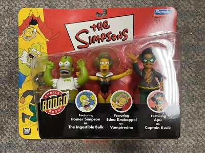 + The Simpsons 2002 Bongo Comics Group Ingestible Bulk Vampiredna Captain Kwik
