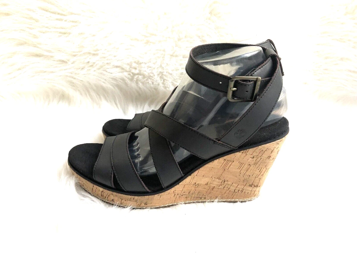 Skim Ijdelheid kwaadheid de vrije loop geven Timberland WOMEN&#039;S DANFORTH CORK WEDGE SANDALS SIZE 8.5 | eBay