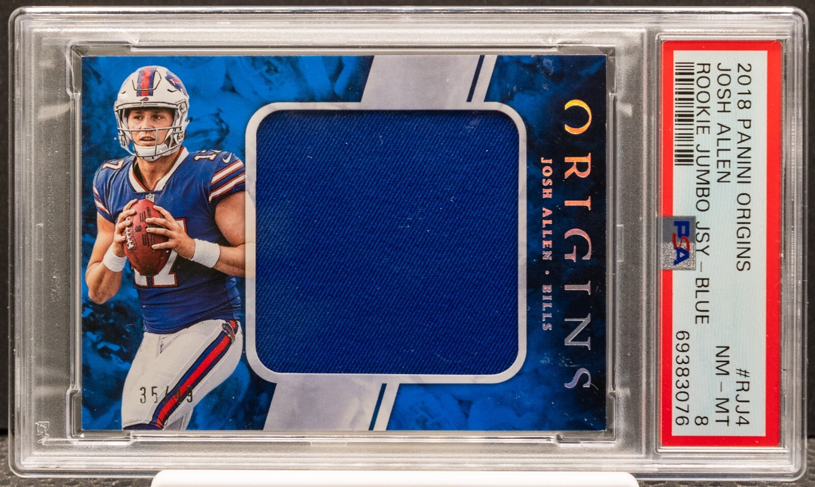 Josh Allen Panini Origins Rookie Jumbo Jersey #RJJ4 Blue