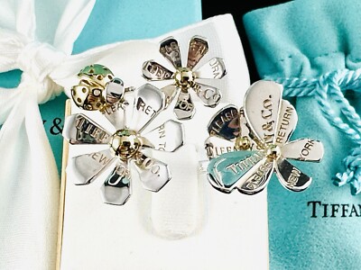 Tiffany & Co RTT Love Bugs Ladybug 3 Flower Cluster Ring Tiffany & Co RTT Love Bugs Ladybug 3 Flower Cluster Ring