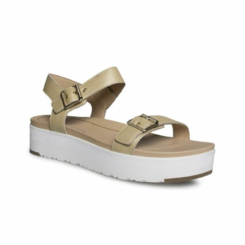 Ugg Angie Metallic Gold Sandals - Women's