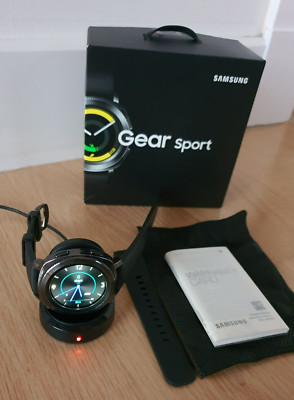 Samsung Gear Sport-44.6mm SM-R600, 1.2'' Black- Unisex