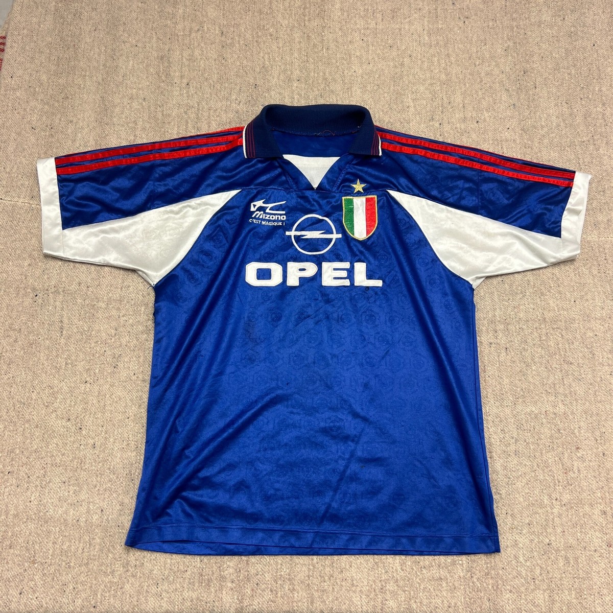 Vintage AC Milan Soccer Jersey Mens Large Blue 1990s Lotto | eBay