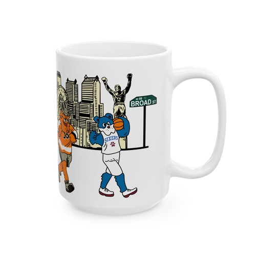 Whimsical Philadelphia Sports Mascots Ceramic Mug - Picture 9 of 9
