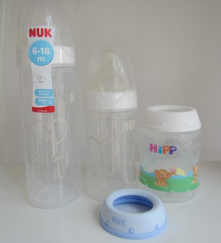 *Nuk* Babyflaschen Set 3 Stück *WoW* Säugling Milch Weiß 150-250 ml Neu