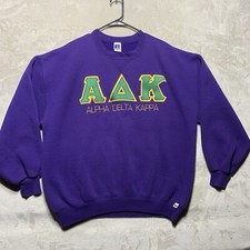 Vintage Russell Athletic Sweatshirt XXL Purple Crewneck Made In USA Read 