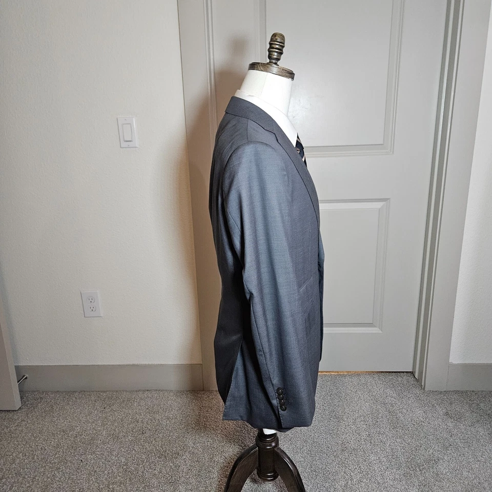 Robert Graham 42S 100% Wool 2PC Suit Blazer Pants 32 x 27 Gray - Image 3 of 4