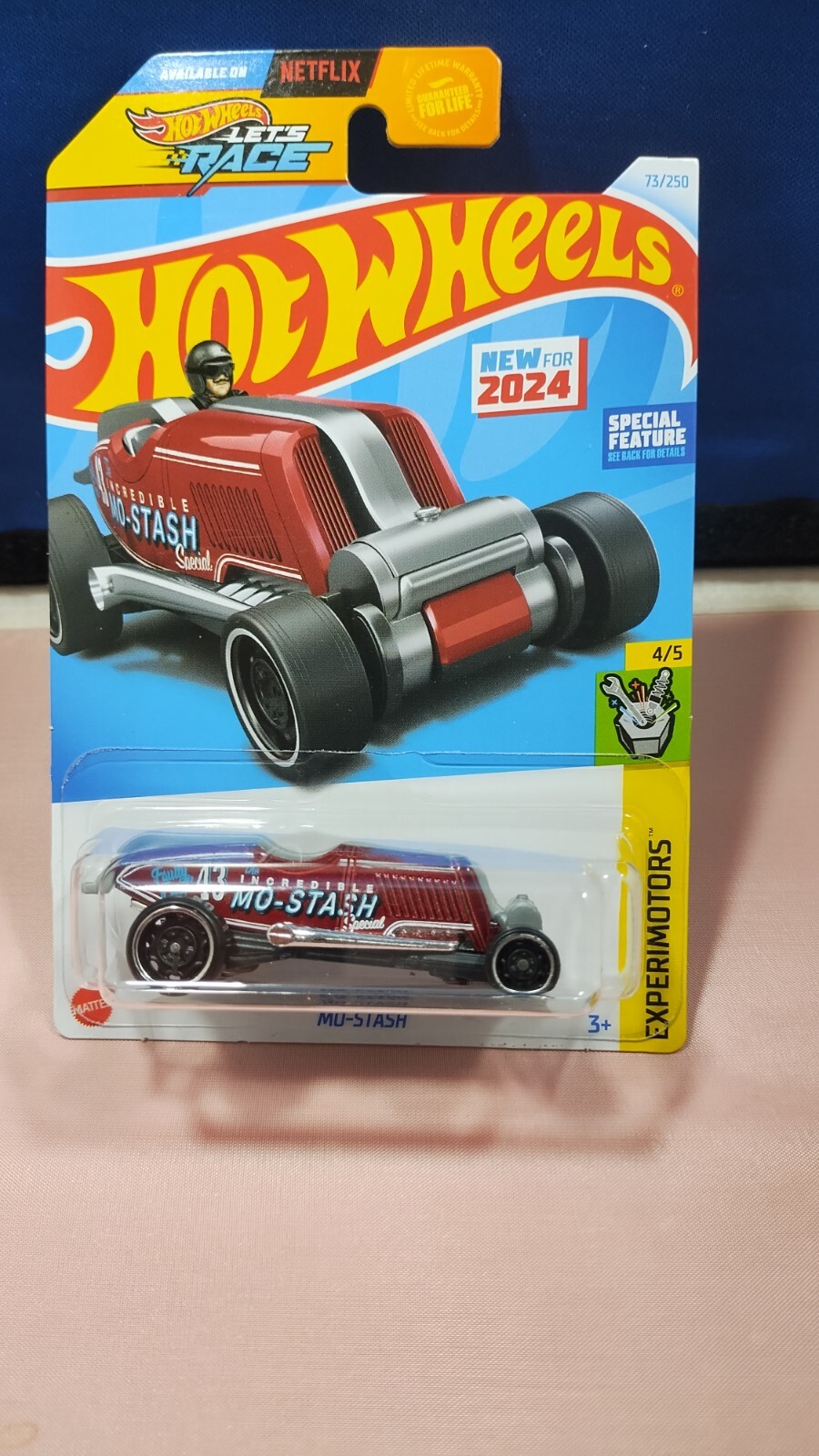 2024 Hot Wheels Mo-Stash Experimotors #4/5 Netflix Hot Wheels Let's Race Diecast