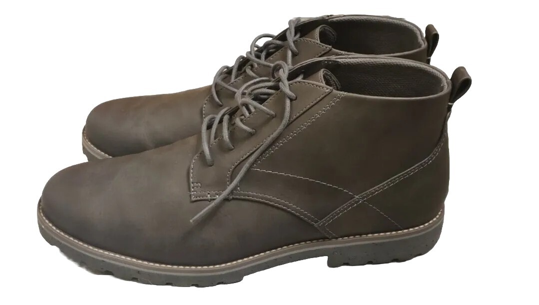 Dr Scholl\'s mens NEW with box Lancer grey lace up dress boots. Size 12M. Dr. Scholl main image 3