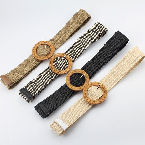 Women Boho Braided Wide Fashion Belt Cinch Waist Belt Elastic Stretch Gifts ⁿ - Picture 6 of 55