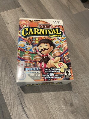 New Carnival Games (Nintendo Wii, 2010) Sealed Game In New Open