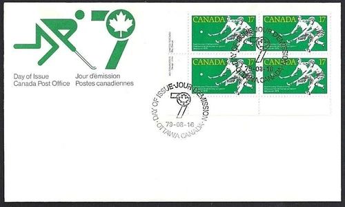 🍁Canada   #834 LLpb   "WOMEN'S FIELD HOCKEY"     Brand New 1979 First Day Cover