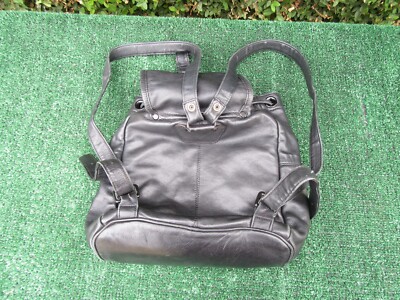 Tumi Black Genuine Leather Mini Backpack | eBay display picture 3