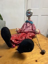 Outsider art handmade spoon doll clown