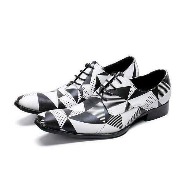 SAOLA Scarpe Oxford da uomo casual a punta in pelle abito da lavoro matrimonio formale