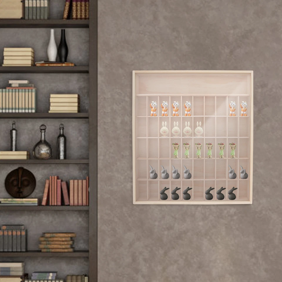 Vitrina de madera, vitrina para minifiguras figuras de acción, vitrina Foto 2 de 4