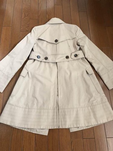 Burberry Blue Label trench coat beige woman asian fit 36 us size XS - Picture 2 of 4